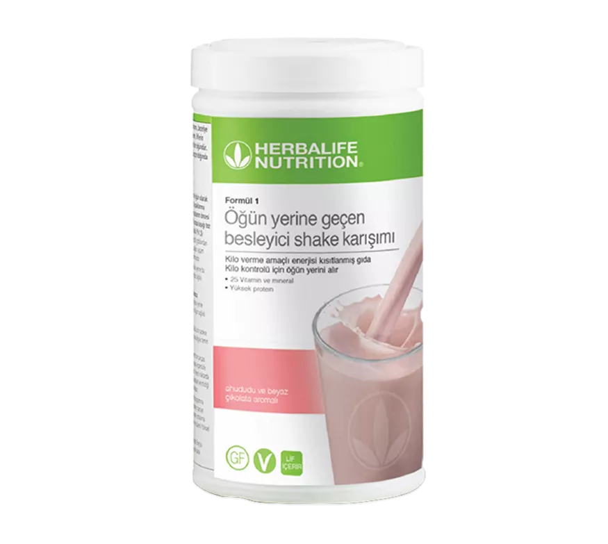 Formül 1 Öğün Yerine Geçen Besleyici Ahududu ve Beyaz Çikolata Aromalı Shake Karışımı