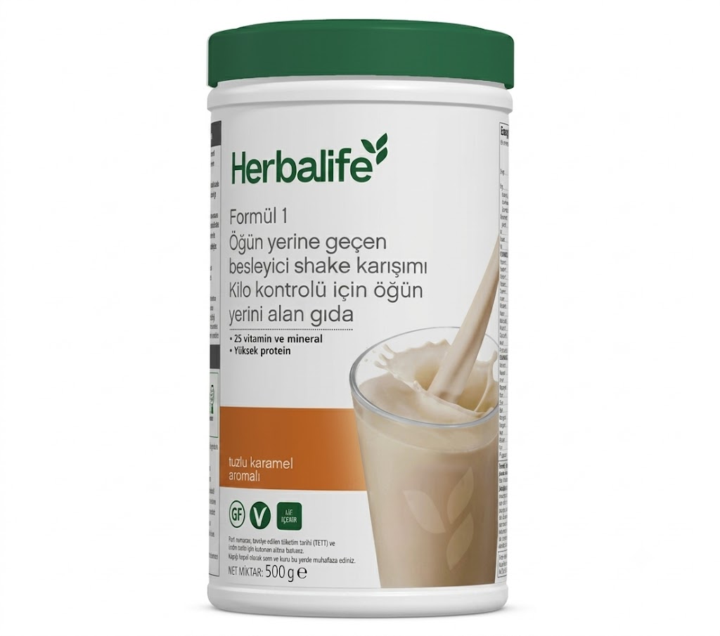 Formül 1 Öğün Yerine Geçen Besleyici Tuzlu Karamel Aromalı Shake Karışımı